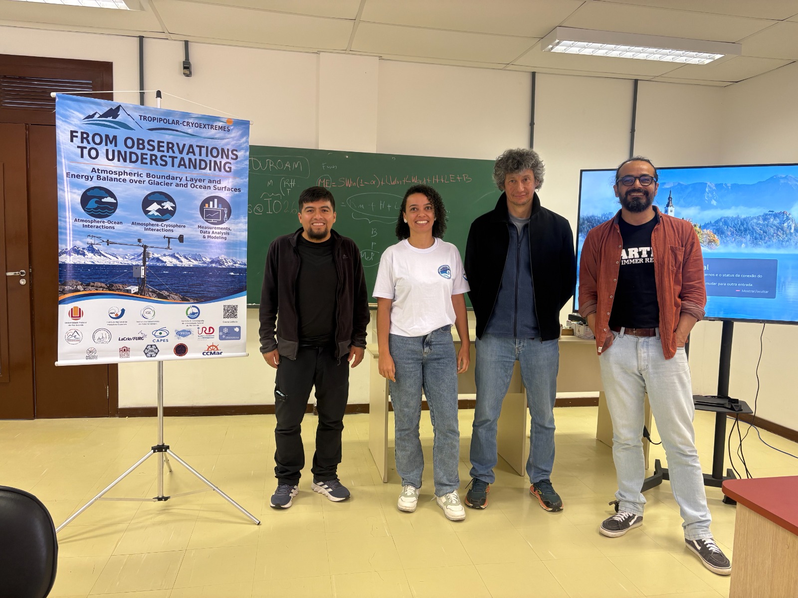 Instituto de Oceanografia da FURG realiza curso internacional sobre interações entre atmosfera, oceanos e geleiras