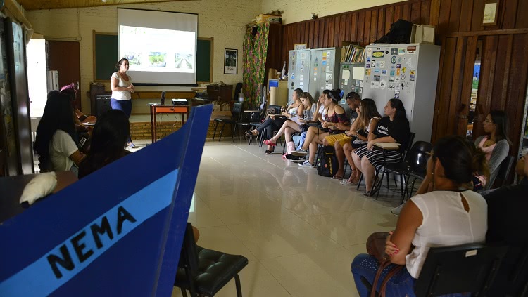 Calouros do curso de Gestão Ambiental em visita ao Nema