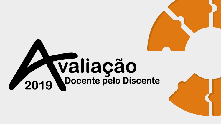 A imagem mostra o texto: Avaliação docente pelo discente