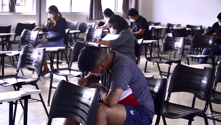 Candidatos e candidatas indígenas e quilombolas também participaram da prova, realizada no domingo