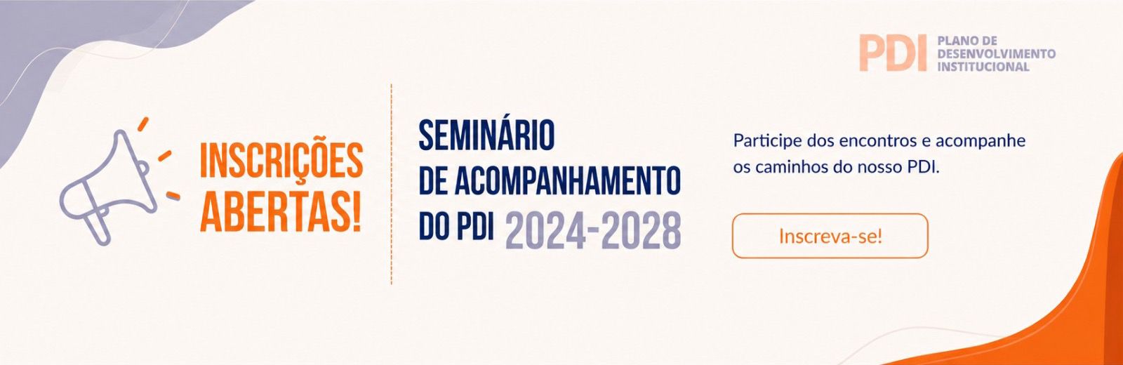 PDI 2026 - inscrições abertas